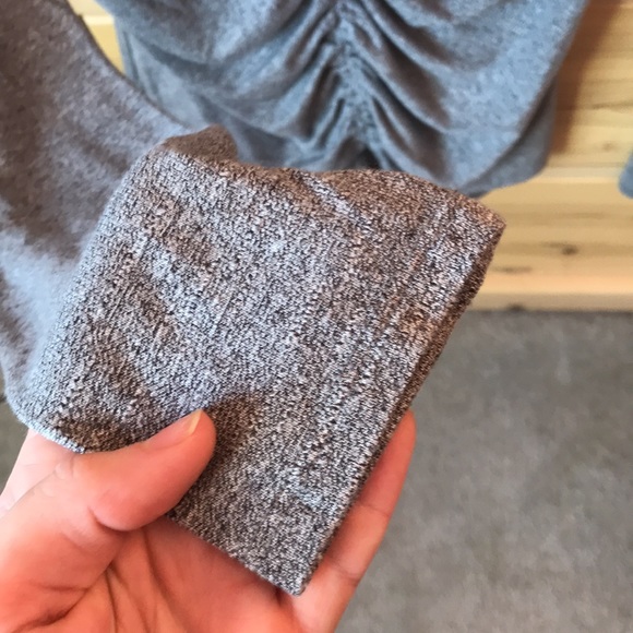 Zella Amara Reversible Ruched Tee Gray Size Small - Picture 5 of 9